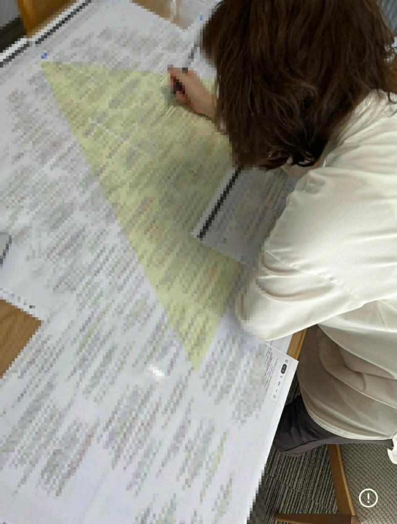 理念抽出の作業風景1